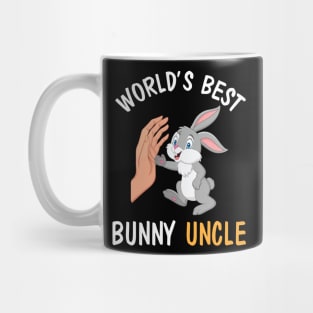 I And Bunny Hands Happy Easter Day World's Best Bunny Uncle Mug